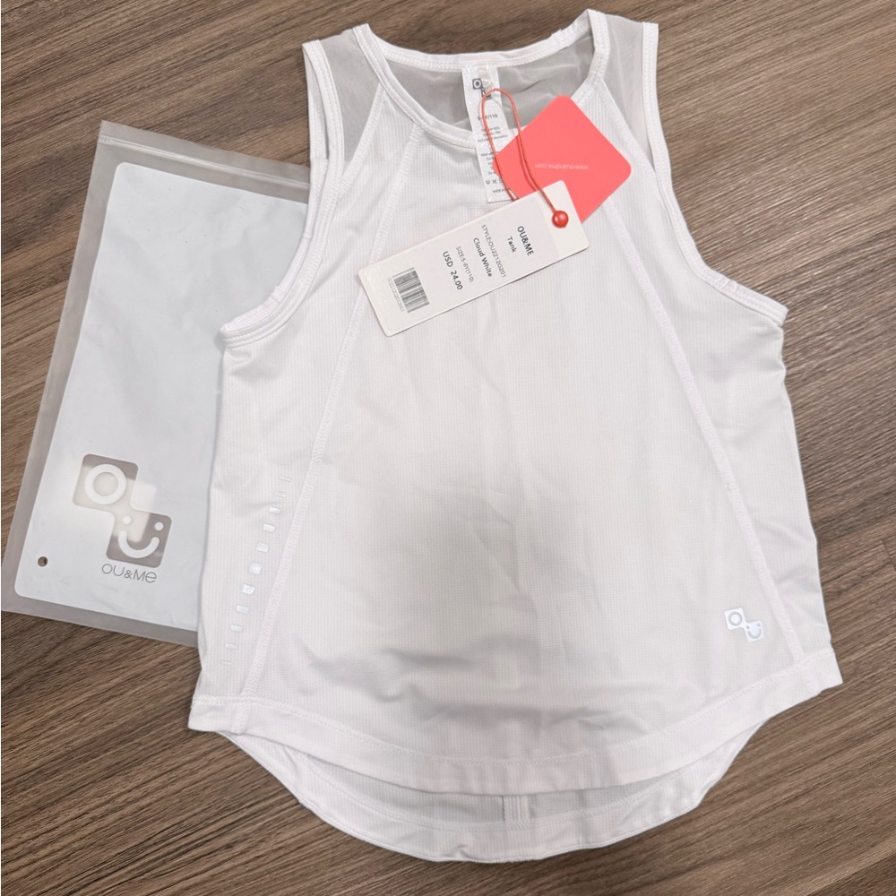 OU & me Kids White Tank Top- NEW - Picture 1 of 5